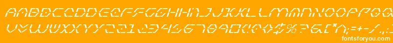 Zetasentryi Font – White Fonts on Orange Background