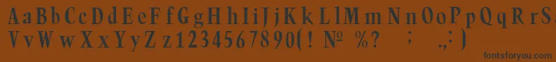 Trumpc Font – Black Fonts on Brown Background