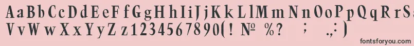 Trumpc Font – Black Fonts on Pink Background