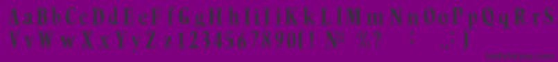 Trumpc-Schriftart – Schwarze Schriften auf violettem Hintergrund