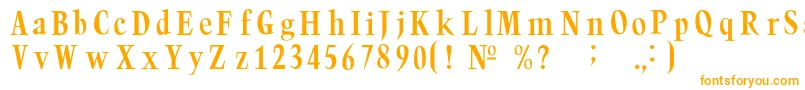 Trumpc Font – Orange Fonts on White Background