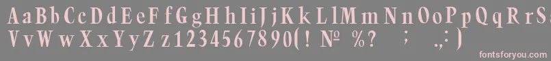 Trumpc-Schriftart – Rosa Schriften auf grauem Hintergrund