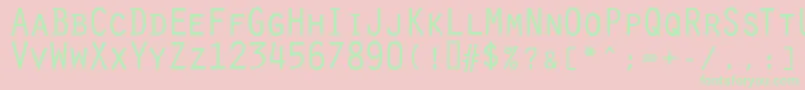 OratorRegular Font – Green Fonts on Pink Background