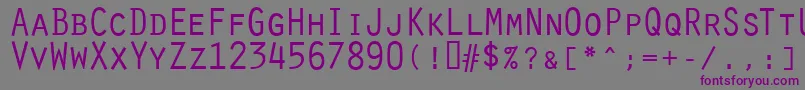 Шрифт OratorRegular – фиолетовые шрифты на сером фоне