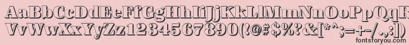 AntiquashCdHeavyRegular Font – Black Fonts on Pink Background