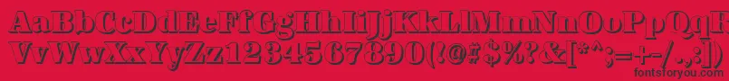 AntiquashCdHeavyRegular Font – Black Fonts on Red Background