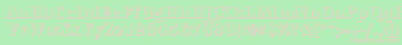 AntiquashCdHeavyRegular Font – Pink Fonts on Green Background