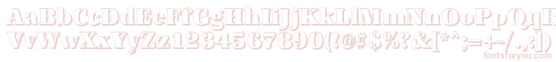 AntiquashCdHeavyRegular Font – Pink Fonts on White Background