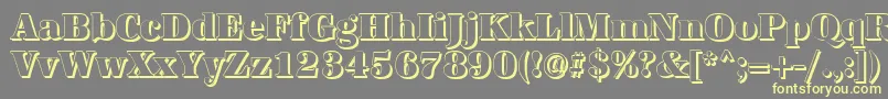 More about AntiquashCdHeavyRegular Font AntiquashCdHeavyRegular Font – Yellow Fonts on Gray Background