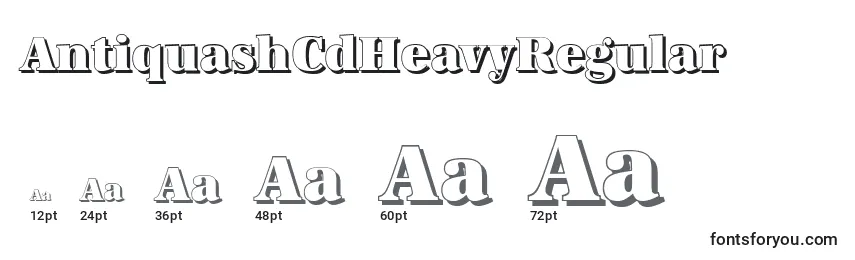 AntiquashCdHeavyRegular Font Sizes