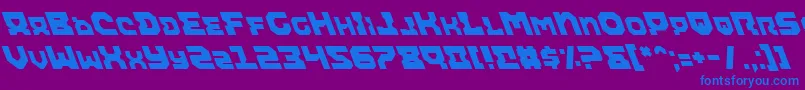 Airali Font – Blue Fonts on Purple Background