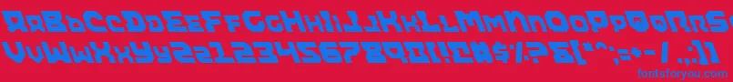 Шрифт Airali – синие шрифты на красном фоне