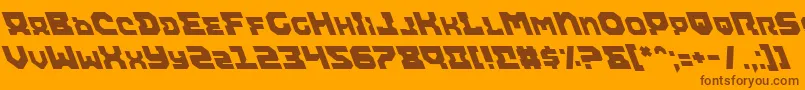 Airali Font – Brown Fonts on Orange Background