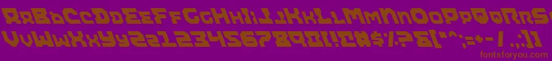 Airali-Schriftart – Braune Schriften auf violettem Hintergrund