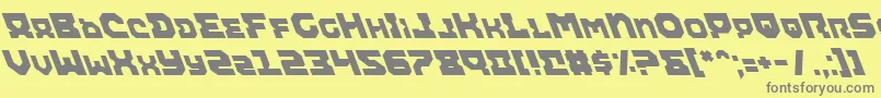 Czcionka Airali – szare czcionki na żółtym tle