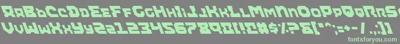 Шрифт Airali – зелёные шрифты на сером фоне