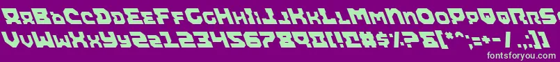 Airali Font – Green Fonts on Purple Background