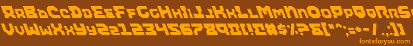 Airali-fontti – oranssit fontit ruskealla taustalla