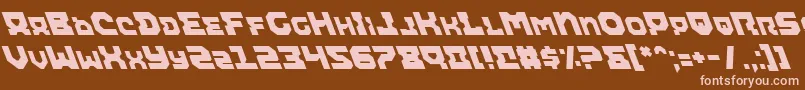 Шрифт Airali – розовые шрифты на коричневом фоне