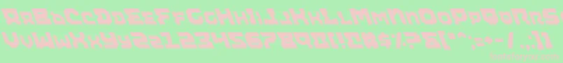 Шрифт Airali – розовые шрифты на зелёном фоне