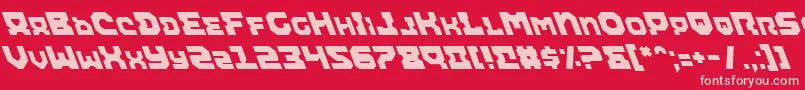 Airali-fontti – vaaleanpunaiset fontit punaisella taustalla