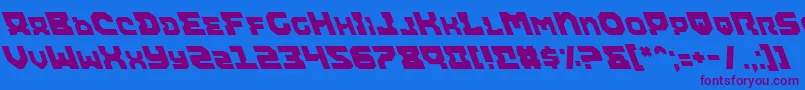 Шрифт Airali – фиолетовые шрифты на синем фоне