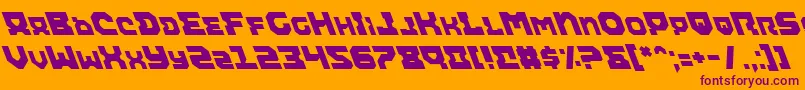Шрифт Airali – фиолетовые шрифты на оранжевом фоне