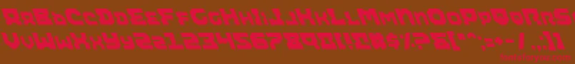 Шрифт Airali – красные шрифты на коричневом фоне