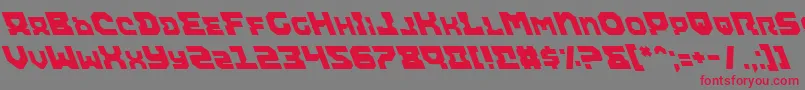 Airali-Schriftart – Rote Schriften auf grauem Hintergrund