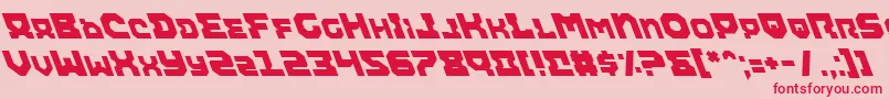 Airali-fontti – punaiset fontit vaaleanpunaisella taustalla