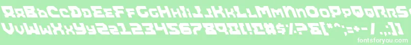 Шрифт Airali – белые шрифты на зелёном фоне