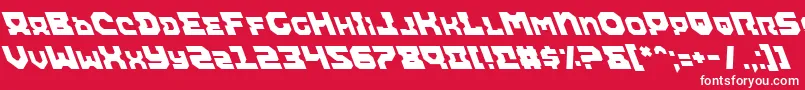 Airali-fontti – valkoiset fontit punaisella taustalla