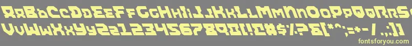 Шрифт Airali – жёлтые шрифты на сером фоне