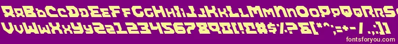 Airali-fontti – keltaiset fontit violetilla taustalla