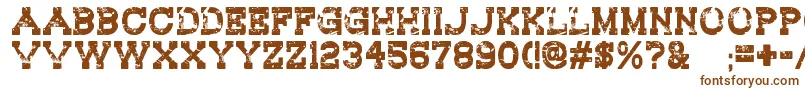 RedwoodCreek Font – Brown Fonts on White Background