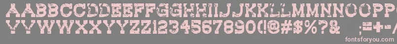 RedwoodCreek Font – Pink Fonts on Gray Background