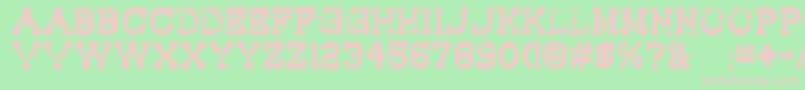 RedwoodCreek Font – Pink Fonts on Green Background