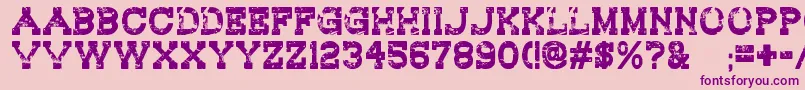 RedwoodCreek Font – Purple Fonts on Pink Background
