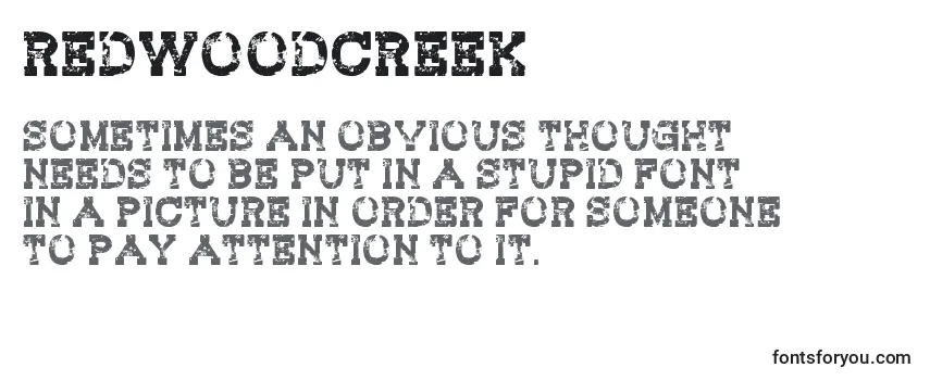 Review of the RedwoodCreek Font