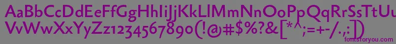 Шрифт SebastianlightBold – фиолетовые шрифты на сером фоне