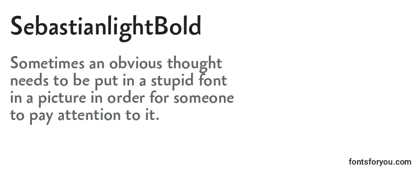 Обзор шрифта SebastianlightBold