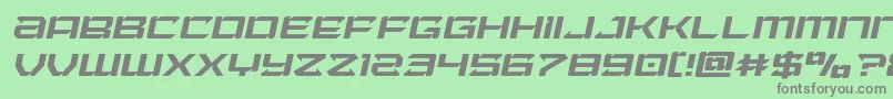 Laserwolflightital Font – Gray Fonts on Green Background