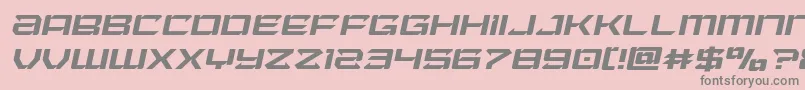 Laserwolflightital Font – Gray Fonts on Pink Background