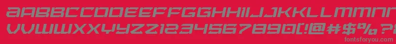 Laserwolflightital Font – Gray Fonts on Red Background