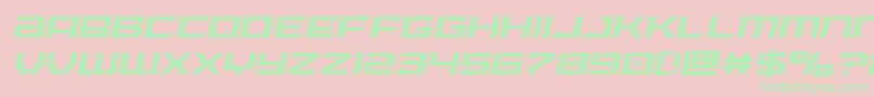 Laserwolflightital Font – Green Fonts on Pink Background