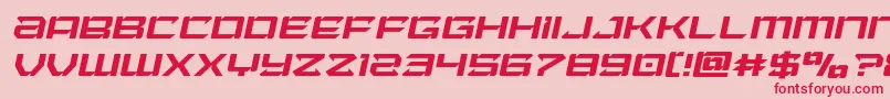 Laserwolflightital Font – Red Fonts on Pink Background