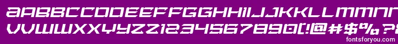 Laserwolflightital Font – White Fonts on Purple Background