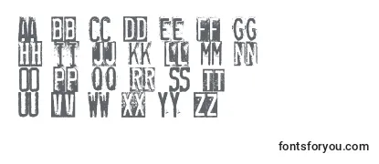 Review of the Rubberstamp Font