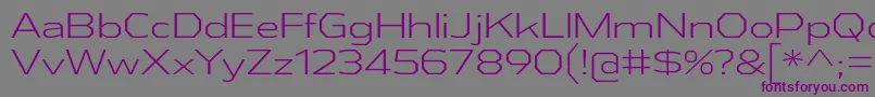 AthabascaExLt Font – Purple Fonts on Gray Background