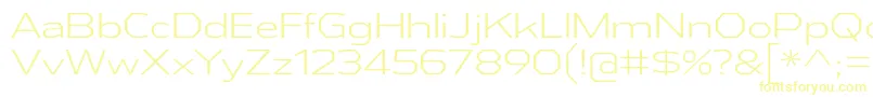 AthabascaExLt Font – Yellow Fonts